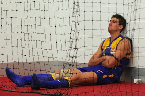 Dean Cox after the 2005 grand final.