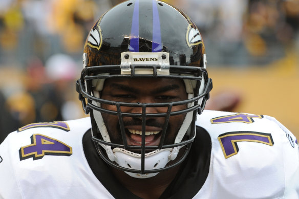 Super Bowl champion ... Michael Oher during his career with Baltimore