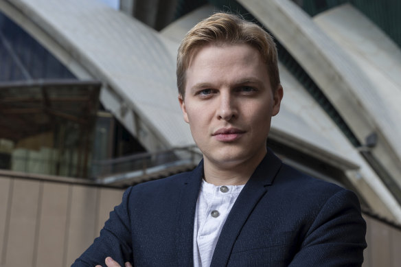 Journalist Ronan Farrow in Sydney promoting book Catch and Kill, about his pursuit of allegations of sexual predation against Harvey Weinstein.