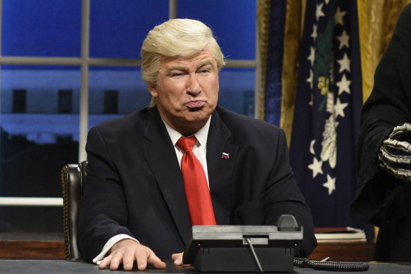 Alec Baldwin portrays President Donald Trump on Saturday Night Live.
