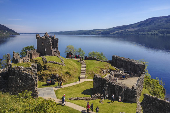 Urquhart Castle on Loch Ness: Just a regular, monster-free lake in Scotland.