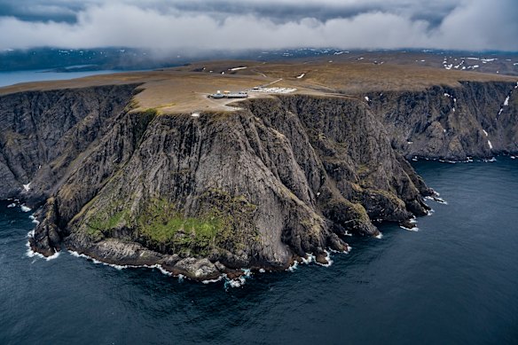 North Cape (Nordkapp), a dramatic cliff on the island of Mageroya.