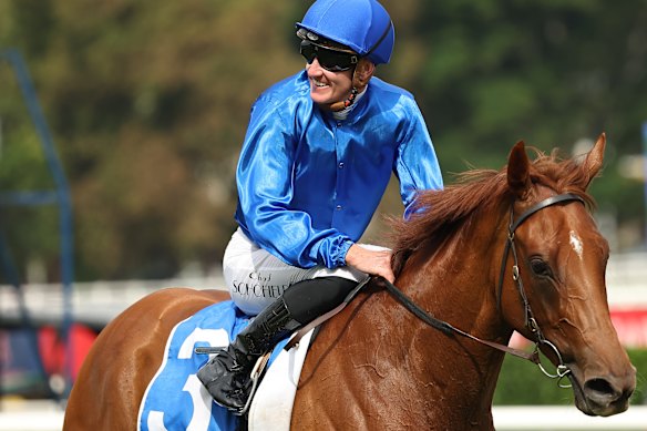 Chad Schofield after Tempted’s win. 