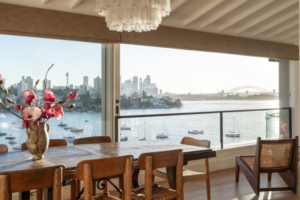 The Point Piper apartment purchased by Andrea Roberts is set atop an art deco block of four.