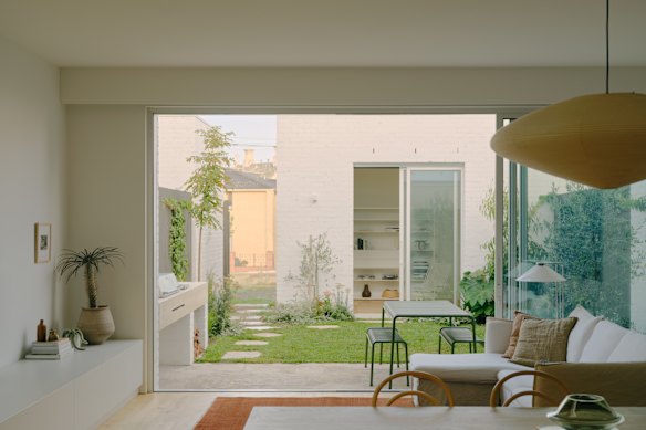 Landscaping and minimalist design have made it feel like home. Co-director of Esteta, Sarah Cosentino, moved into one of the Northcote Townhouses two years ago with her husband Stephen McGarry, director of Carr Architecture and Interior Design. 