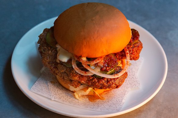 Supernormal is serving a Sichuan fried chicken sandwich as a late-night special during Melbourne's comedy festival.