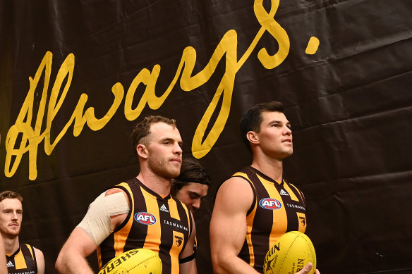 Always not forever: Tom Mitchell and Jaeger O’Meara were traded last month.