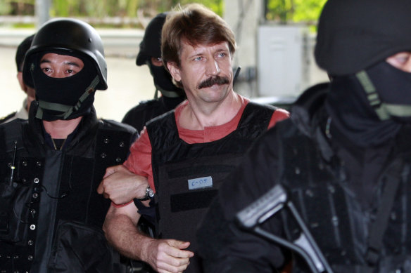 Russian arms smuggler Viktor Bout has been freed by the US. He is pictured here in Thailand in 2010.