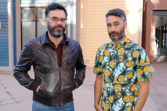 With Jemaine Clement in 2014.