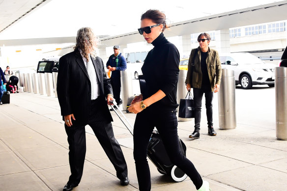 Victoria Beckham “could be the patron saint of flight attendants”.