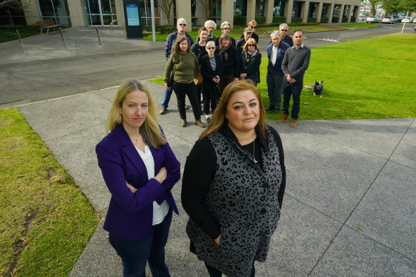 Hobsons Bay councillor Daria Kellander (left), pictured with Brimbank’s Maria Kerr, is moving a motion at the next council meeting to ask for residents to be able to freely ask questions.