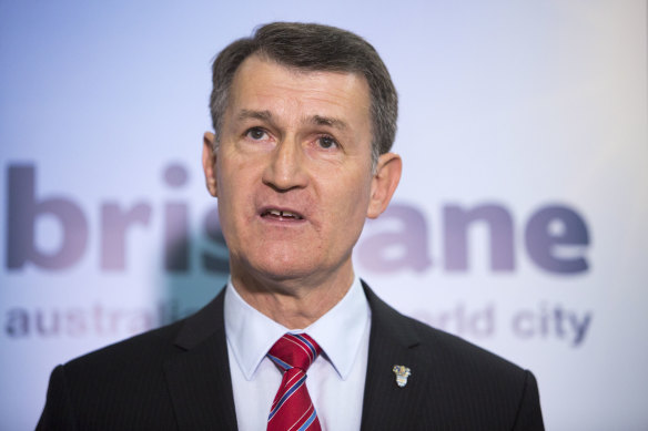 Then-lord mayor Graham Quirk in 2016, when the plan to secure the Games was in its infancy.