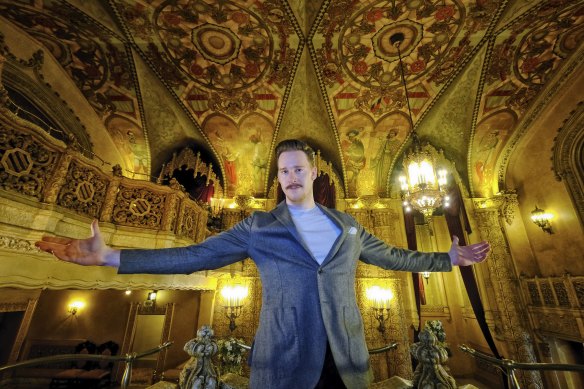 <i>Moulin Rouge</i> actor Andy Cook at the Regent Theatre.