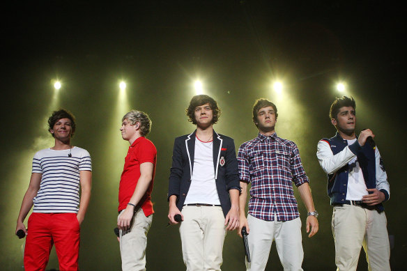 One Direction performing in Melbourne in 2012. 