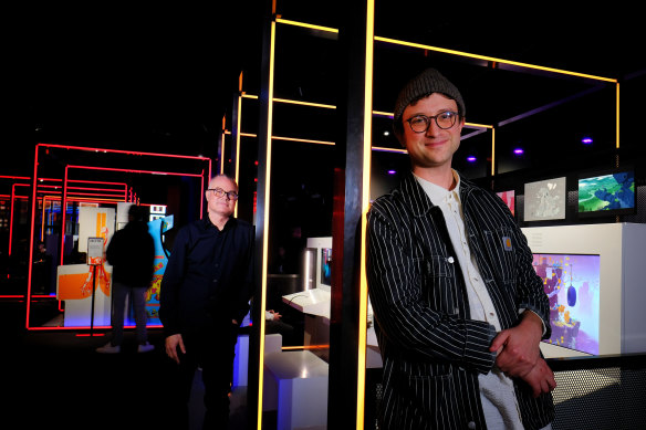 ACMI chief experience officer Seb Chan and House House co-director Michael McMaster.