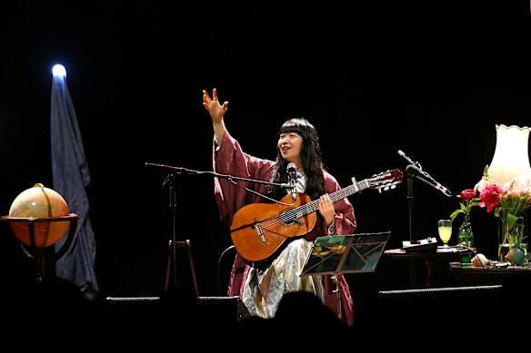 Ichiko Aoba performs at the Forum Theatre on May 27, 2025.