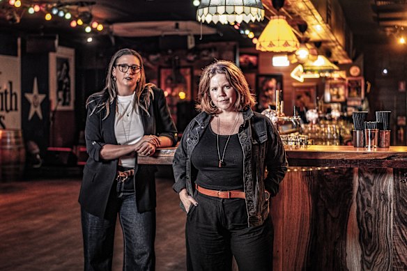 Kate Separovich (left) and Miley Tunnecliffe follow a long line of Aussie women working in psychological horror.