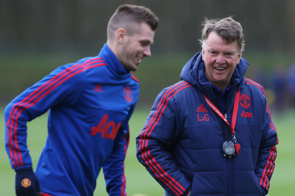 ‘It didn’t really match’: Morgan Schneiderlin and Louis van Gaal at Manchester United.