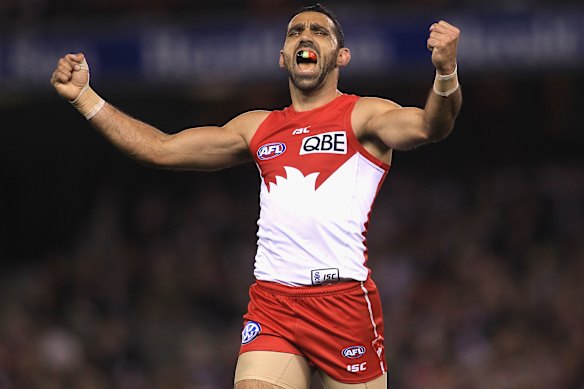 First Nations superstar Adam Goodes, a dual Brownlow Medallist and premiership player, is one of the greatest of all time.