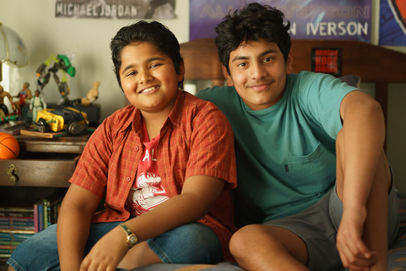 Pax (Kenus Binu), right, with his insouciantly cheeky little brother Mahan (Adam Lobo).