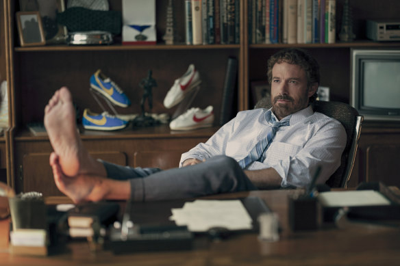 Ben Affleck, trying almost too hard to seduce the viewer, plays Nike boss Phil Knight.