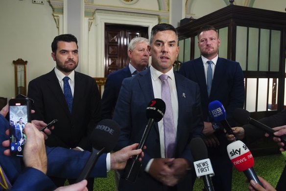 Newly elected opposition leader Brad Battin.