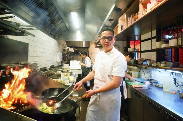 Chef Victor Liong at Lee Ho Fook.