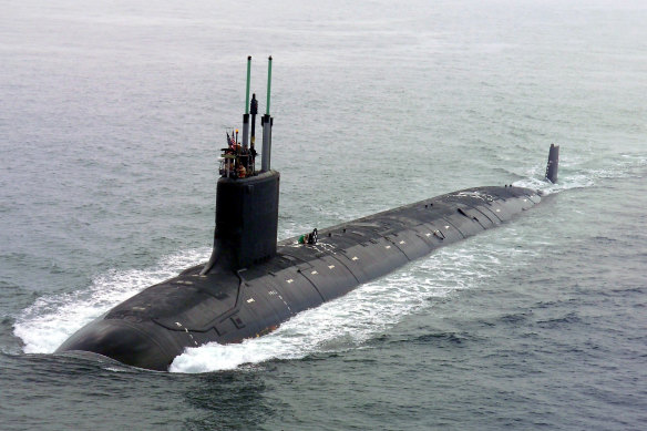 Australia plans to build nuclear-powered submarines like the American Virginia-class boats.