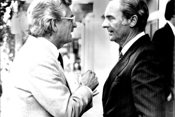 Bob Hawke and Bill Hayden, 1982
