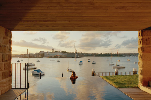 There’s a modest-size pool, complete with a sauna and a bathroom – with the veranda above creating protection from the more inclement weather.