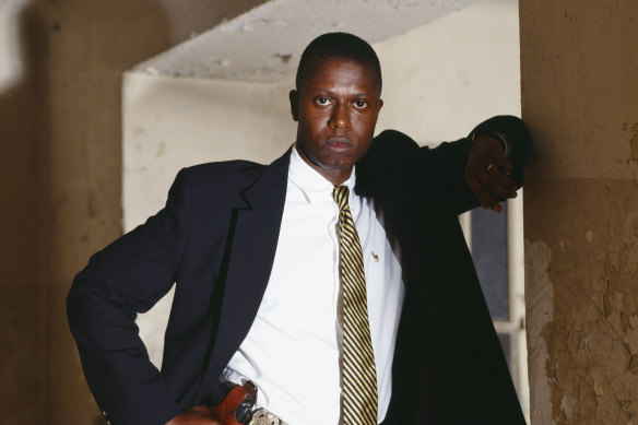 Andre Braugher as Det. Frank Pembleton in Homicide: Life on the Street: frightening intensity.