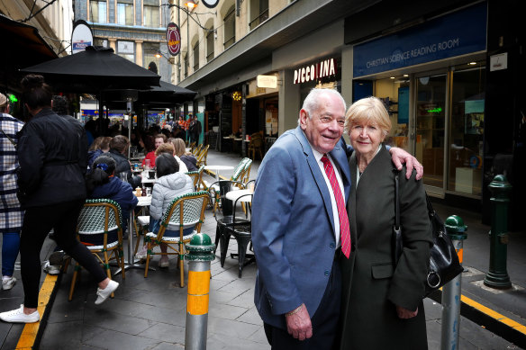 Pompeo and Mary Ursini return to Degraves Street.