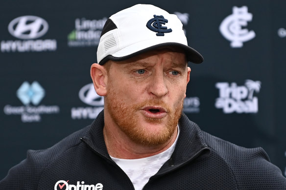 Carlton coach Michael Voss said the AFL could not change its policy now.