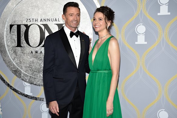 Hugh Jackman and Sutton Foster at the Tony Awards this month. Are they the new Bennifer?