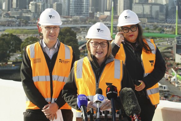 Premier Jacinta Allan has overseen the Suburban Rail Loop project since its inception.