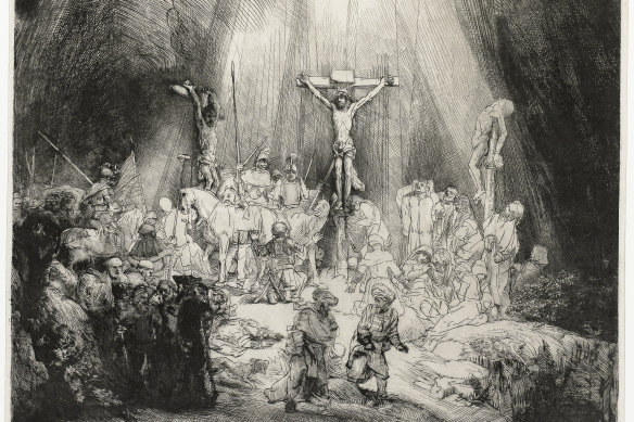 Christ Crucified Between the
Two Thieves (The Three
Crosses).