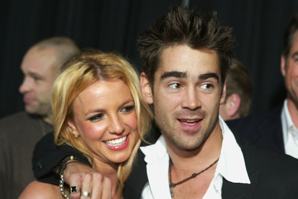 Britney Spears and Colin Farrell at the premiere of The Recruit in 2003.