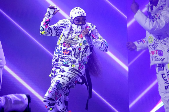 Missy Elliott performs ‘Lose Control’ during th 50 years of hip-hop performance.