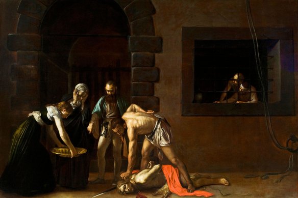 Caravaggio’s “Beheading of John the Baptist”.