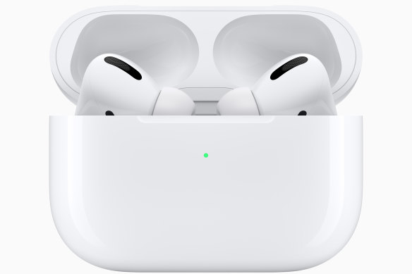The Airpods Pro come in a wirelessly charging case that keeps the batteries topped up when you're not using them.