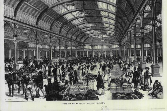 The Eastern Market was a favourite - and colourful - meeting place in the 1880s. 