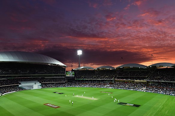 A day-night Test at Adelaide Oval.