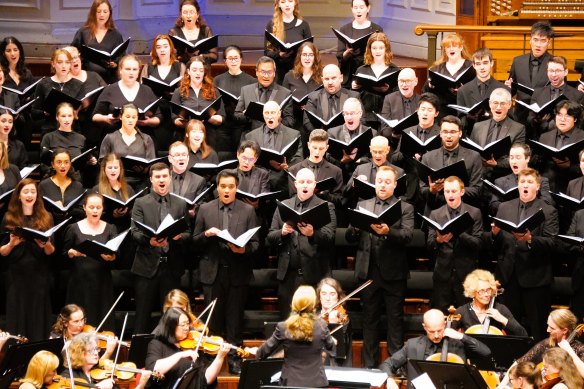 Elizabeth Scott conducts Sydney Philharmonia Choirs in Faure’s Requiem.