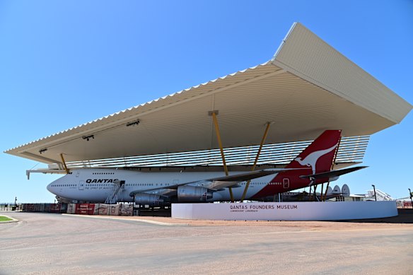 A 747 at the Qantas Founders Museum in Winton.