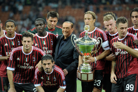 AC Milan and Silvio Berlusconi, who was the football club’s chairman. 