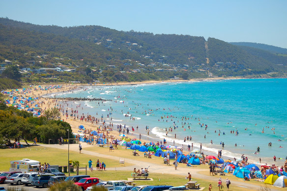 The Lorne Hotel is the finishing point for the Pier to Pub swim.