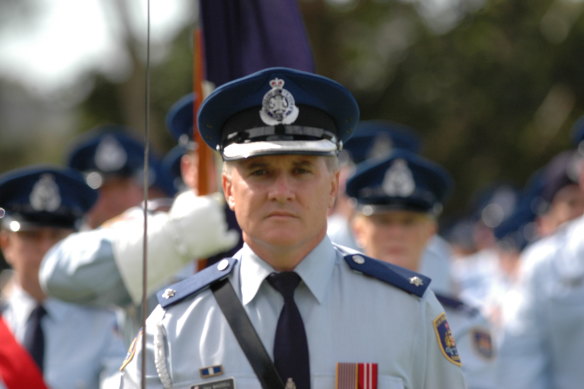 Gary Waddell, pictured in 2009, was a member of the NSW Corrective Services Honour Guard.