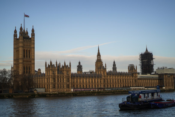 The Houses of Parliament.