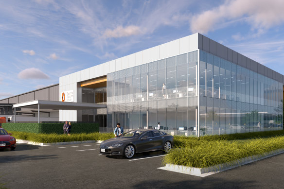 Renders of the Frasers Property Industrial new book distribution facility at their Rubix Connect facility in Dandenong, leased to Penguin Random