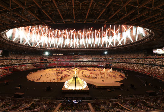 Did the participants in the Tokyo Olympics opening ceremony spare a thought for the cost?